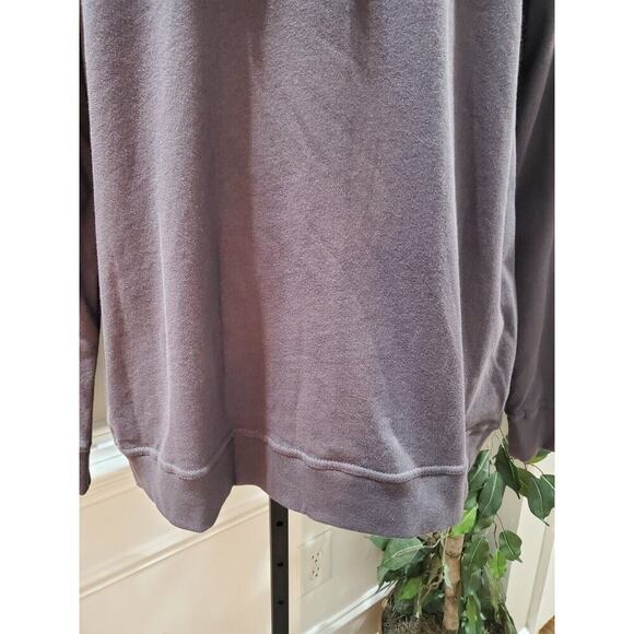 Mono B Mens Gray Solid 100% Cotton Drawstring Regular Fit Long Sleeve Hoodie - Picture 4 of 12